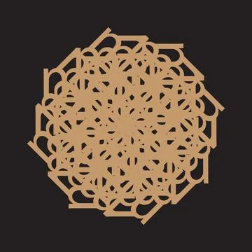 Seamless Abstract Vector Mandala Design For Background Textile Wallpaper Interio Stock Illustration