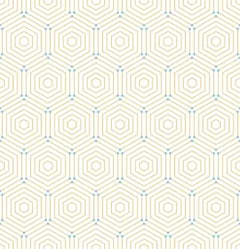 Seamless Abstract Vector Pattern With Hexagons Stock Illustration