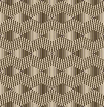 Seamless Abstract Vector Pattern With Hexagons Stock Illustration