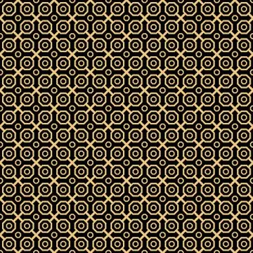 Seamless Abstract Vector Pattern With Hexagons Illustrazione stock