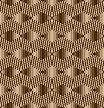 Seamless Abstract Vector Pattern With Hexagons Stock Illustration