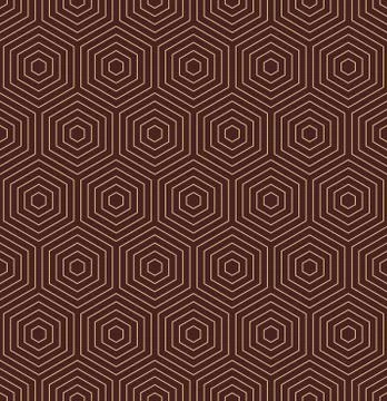 Seamless Abstract Vector Pattern With Hexagons 스톡 일러스트