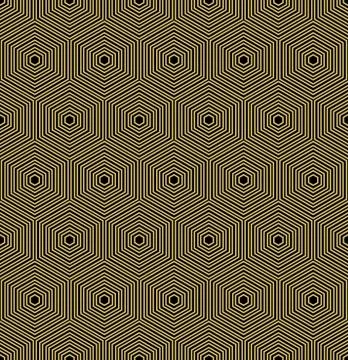 Seamless Abstract Vector Pattern With Hexagons Stock Illustration