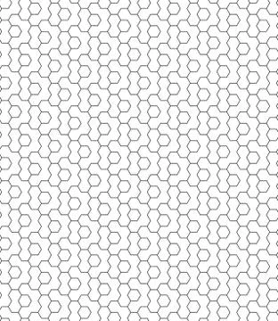 Seamless Abstract Vector Pattern With Hexagons Stock Illustration