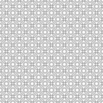 Seamless Abstract Vector Pattern With Octagons Stock Illustration