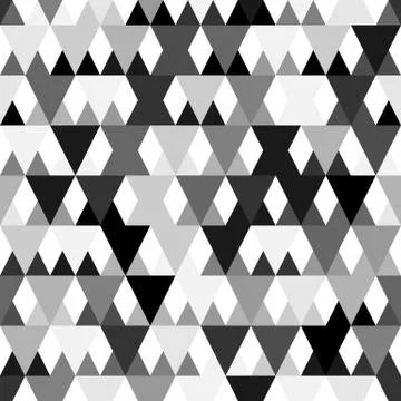 Seamless abstract vector pattern - repeat geometric triangle mosaic background Stock Illustration