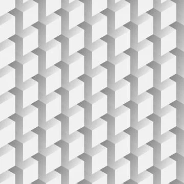 Seamless abstract vector pattern - repeating volumetric cubes mosaic backgrou 스톡 일러스트