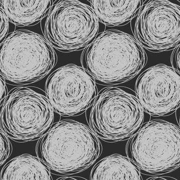 Seamless abstract  vector scribble pattern Stock Illustration