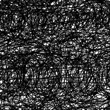 Seamless abstract  vector scribble pattern Stock Illustration