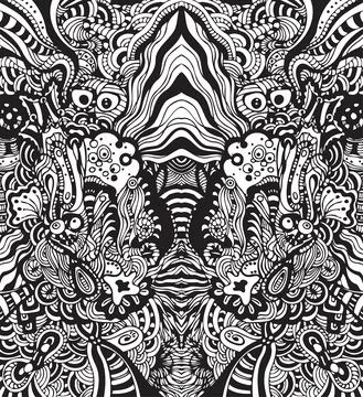 Seamless abstract vector wallpaper Stock Illustration