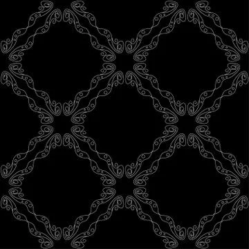 Seamless abstract vintage black pattern Stock Illustration