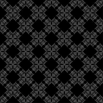 Seamless abstract vintage black pattern Stock Illustration
