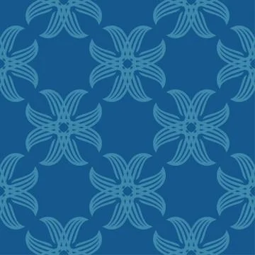Seamless abstract vintage blue pattern Stock Illustration