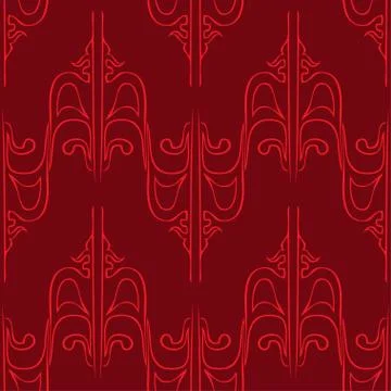 Seamless abstract vintage red pattern Stock Illustration