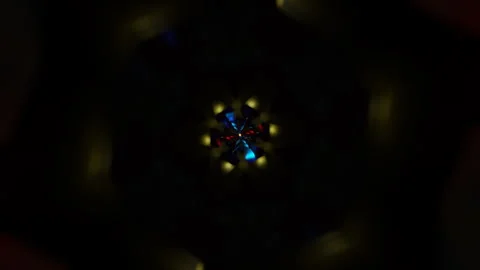 Seamless abstract VJ loop of geometric patterns with rhythmic strobe lights Stock Footage 326869056