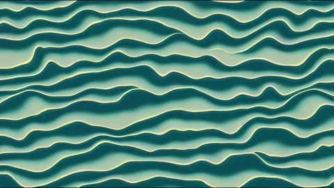 Seamless abstract wave animation. Vivid degrade blur ombre radiant Stock Footage 220121061