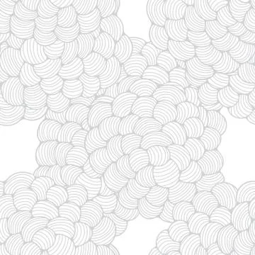 Seamless abstract wave hand-drawn pattern Illustrazione stock