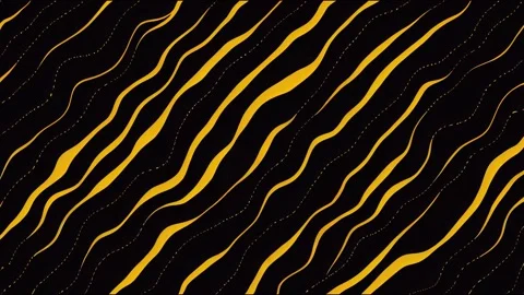 Seamless abstract wave line on black. 2d illustrated Illustration. Stock Footage 220119417