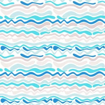Seamless abstract wave pattern Stock Illustration