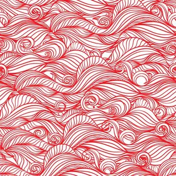 Seamless abstract wave pattern Stock Illustration