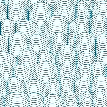 Seamless Abstract  Waves Pattern Stock Illustration