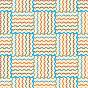 Seamless abstract waves pattern. vector Illustrazione stock