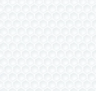 Seamless abstract white  hexagon pattern Illustrazione stock