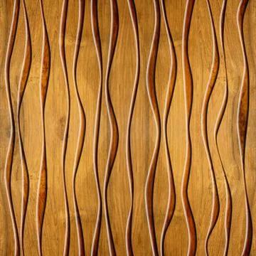 Seamless abstract wooden pattern, waves Illustrazione stock