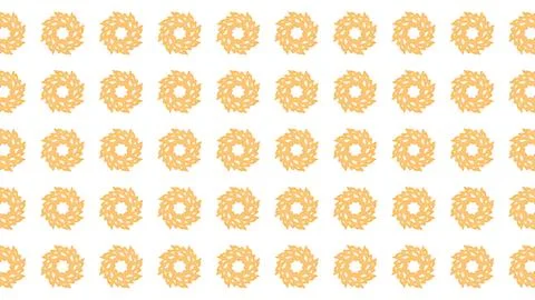 Seamless Abstract Yellow Floral Pattern on White Background for Textile and.. Illustrazione stock