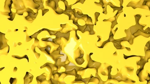 Seamless abstract yellow melting surface background pattern Video stock 106708644