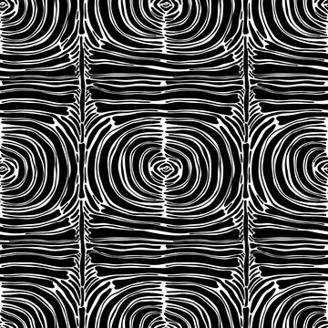 Seamless abstract zebra skin pattern background. Decorative design freehand Stock Illustration