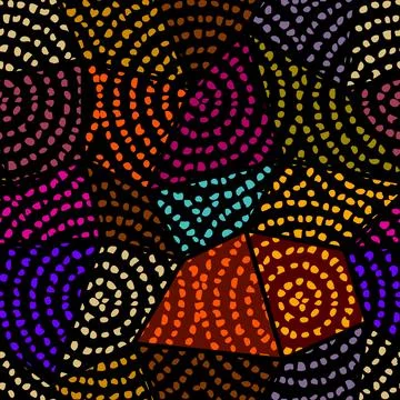Seamless african pattern. Ethnic and tribal motifs. Brown, red, khaki and black イラスト素材