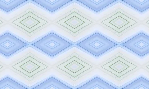 Seamless African Pattern. Watercolour Diamond Stock Illustration