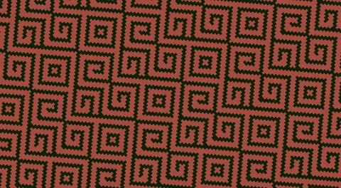 Seamless African vector pattern Foto stock