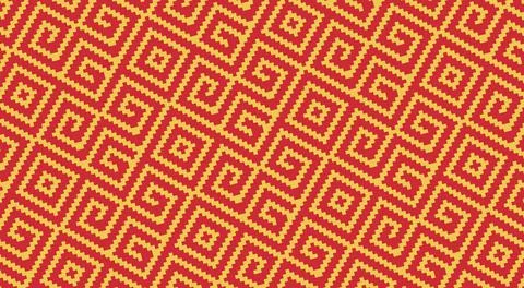 Seamless African vector pattern Stock Photos