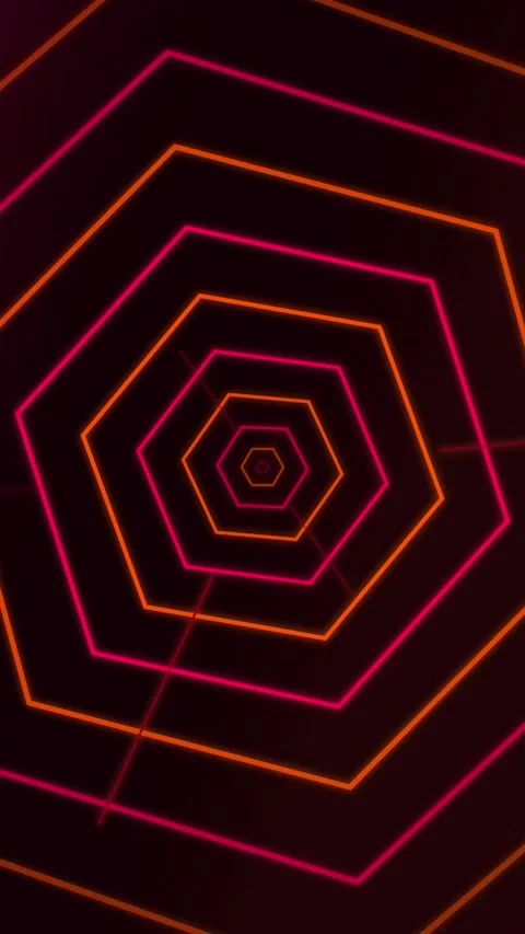 Seamless Ai Cybersecurity Shield Firewall Loop in Cyberpunk Red Palette - 4.. Stock Footage 340376117
