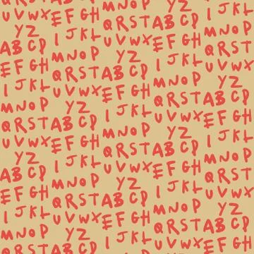 Seamless alphabet pattern Stock Illustration