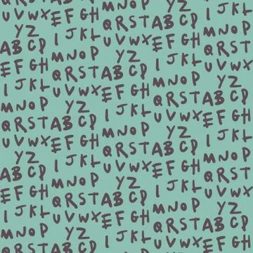 Seamless alphabet pattern Stock Illustration