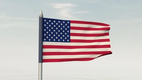 Seamless American Flag Stock Footage 109169409