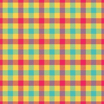 Seamless American heritage plaid pattern . Perfect for casual apparel, home.. Stock Illustration