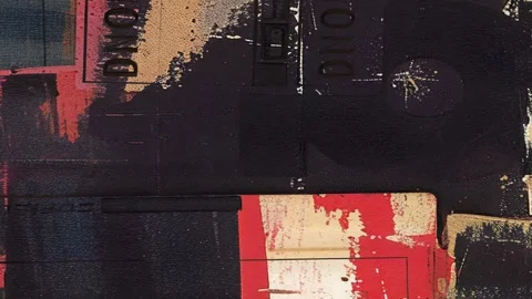 Seamless Analog Grunge Texture Display Stock Footage 300081816