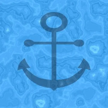 Seamless anchor generated texture background in blue Stock-Illustration
