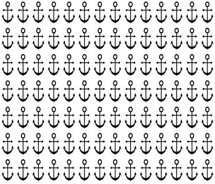 Seamless anchor motif pattern on white Illustrazione stock
