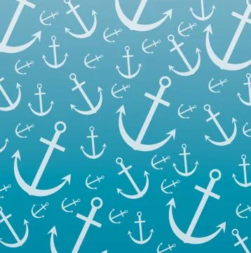 Seamless anchor pattern in vector format. 스톡 일러스트