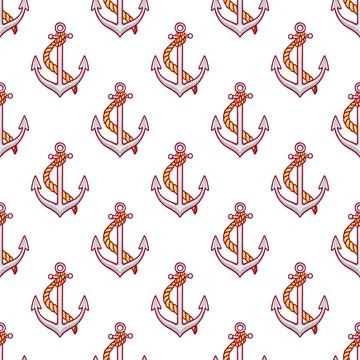 Seamless anchors Stock-Illustration