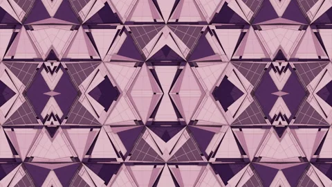 Seamless and colorful 3d rendering motion graphics. Kaleidoscopic background 4K Stock Footage 146836986