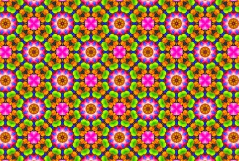 Seamless And Colorful Background Patterns Stock Illustration