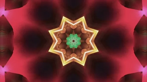 Seamless and colorful motion graphics looped. Colorful Kaleidoscopic Video. Video stock 87679348