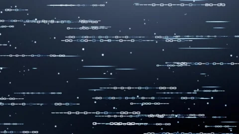 A seamless and continuous loop of futuristic data streams background Stock Footage 328498198