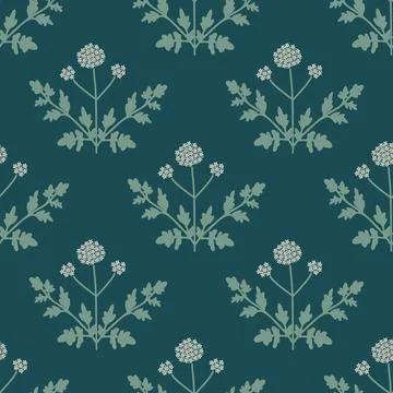 Seamless angelica pattern Stock Illustration